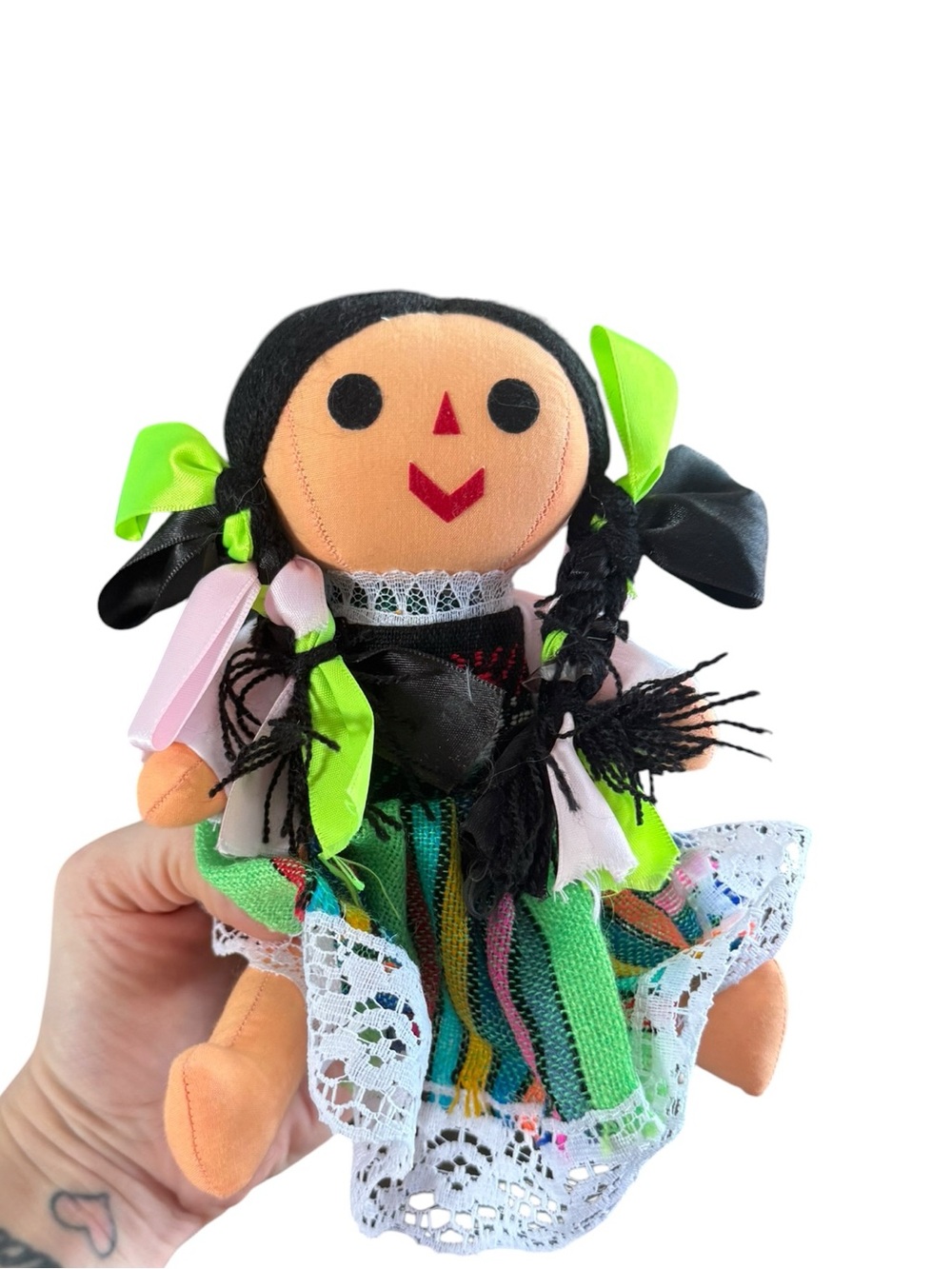 Adorable handmade Mexican cloth doll